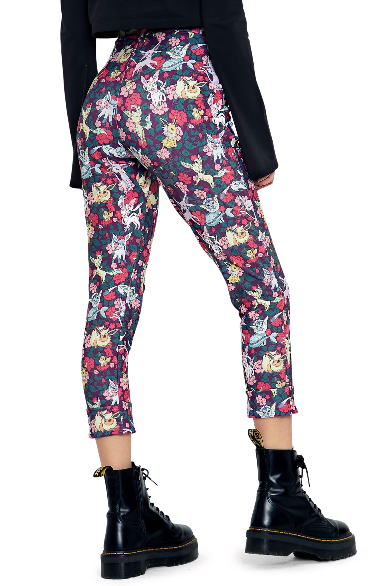 Eevee Evolution Floral Cuffed Pants - Image 2