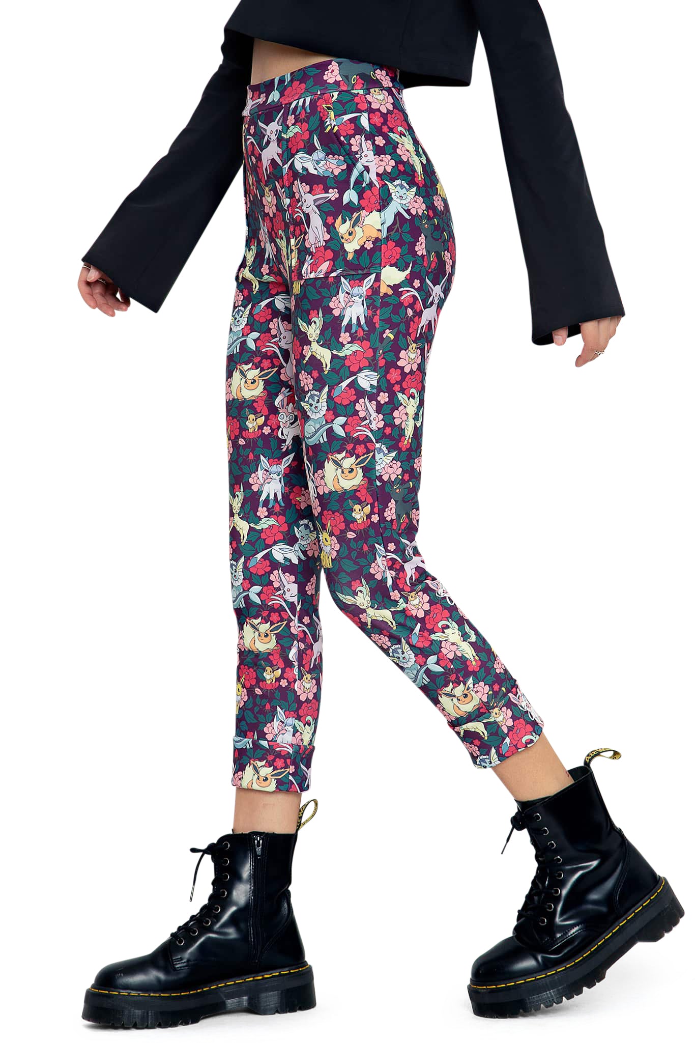 Eevee Evolution Floral Cuffed Pants - Image 5