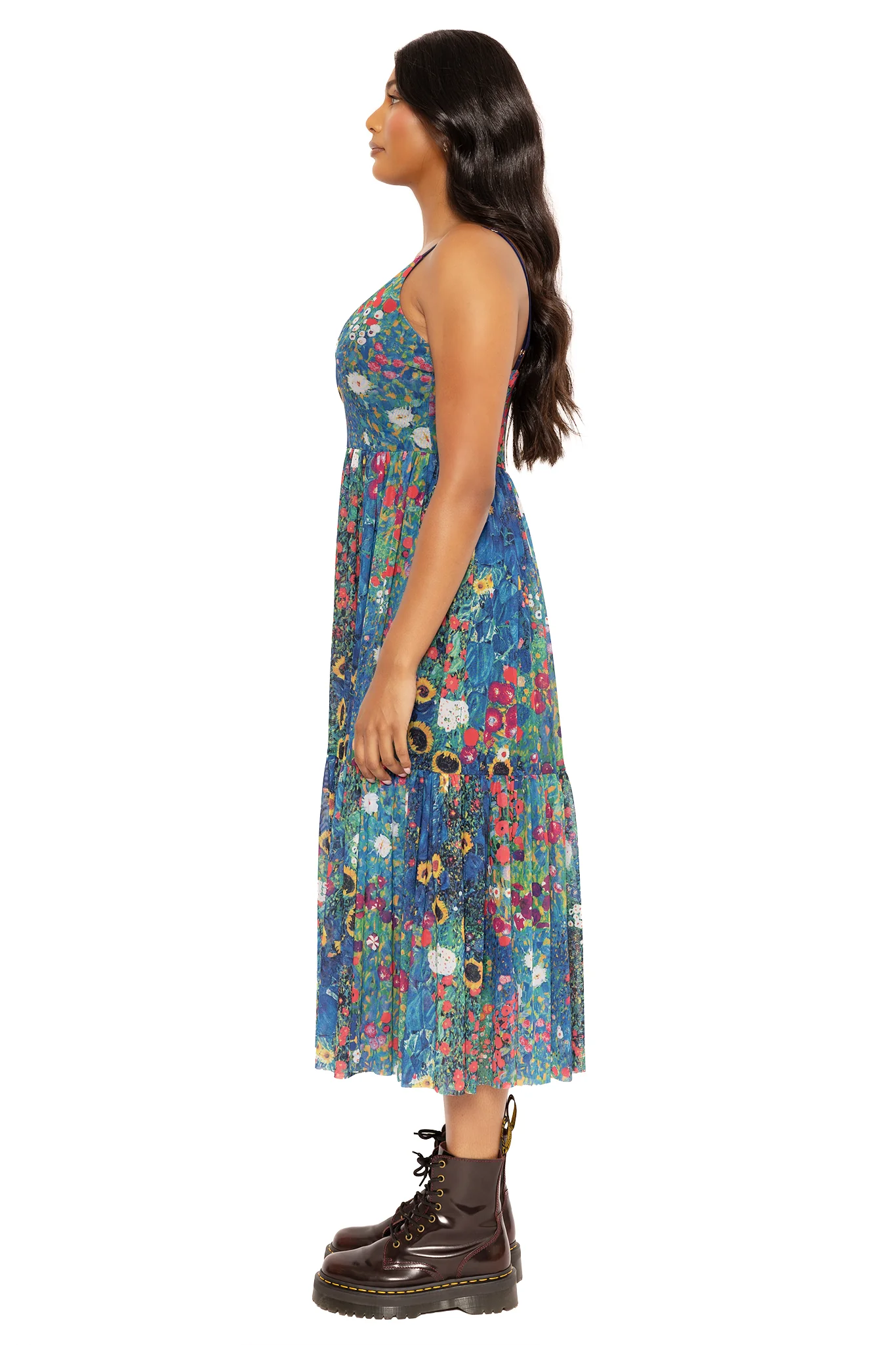 Klimt Collage Sheer Midaxi Dress 2.0 - Image 6