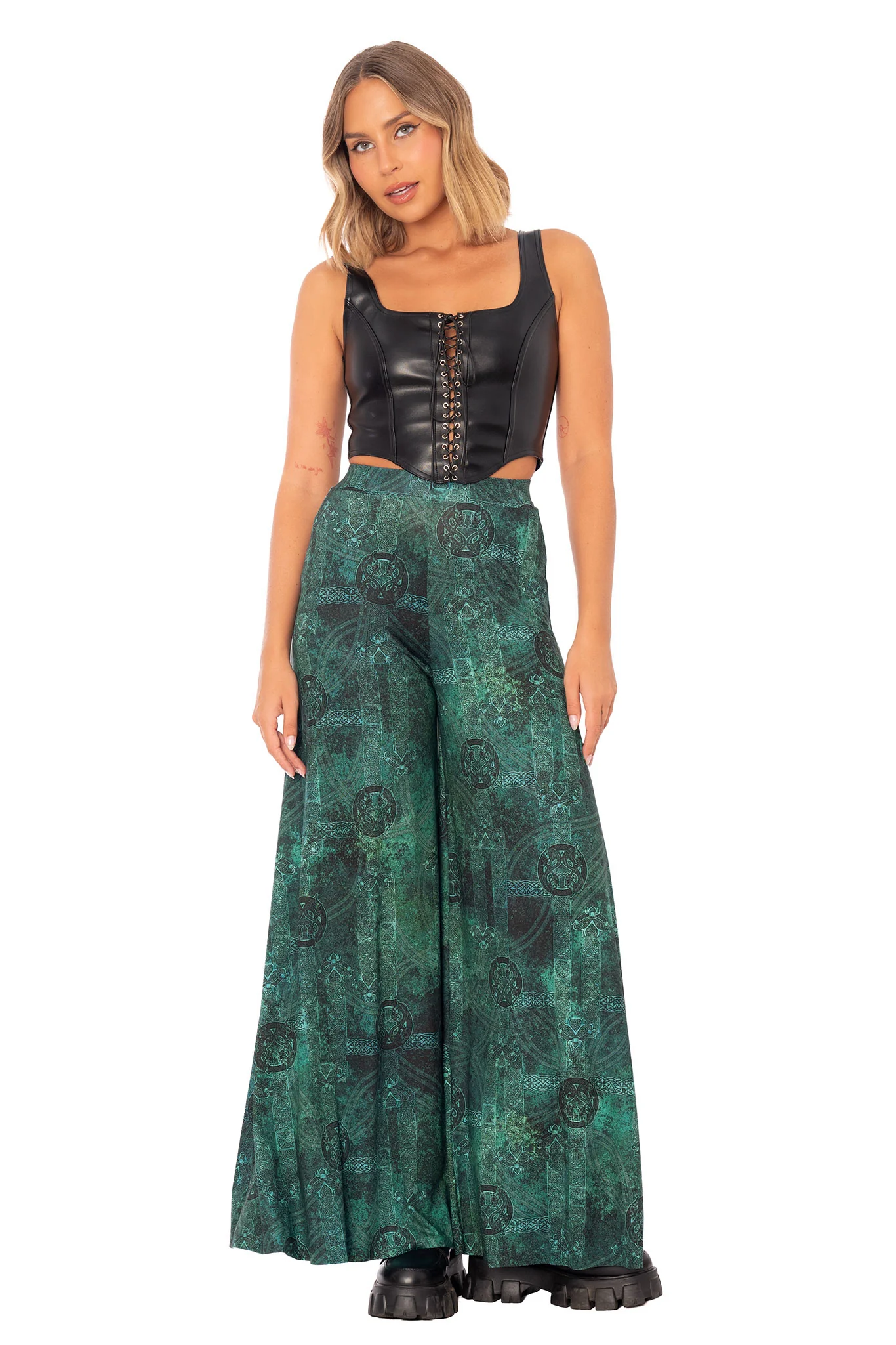 Moss Maiden Palazzo Pants - Image 3