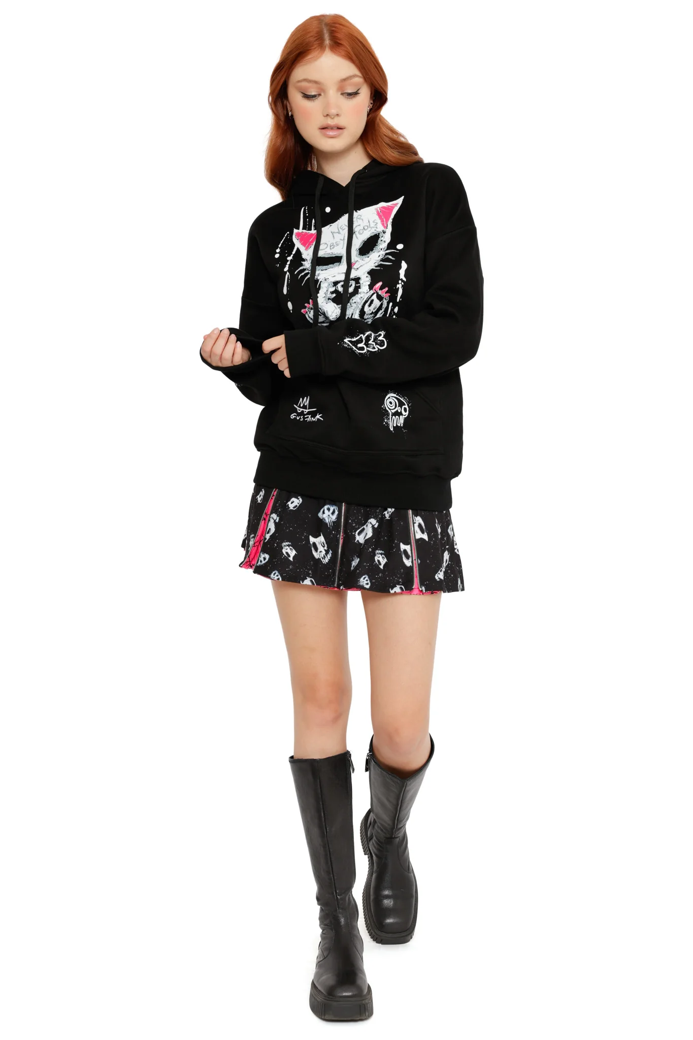 Never Obey Fools Kangaroo Pocket Hoodie - Image 5