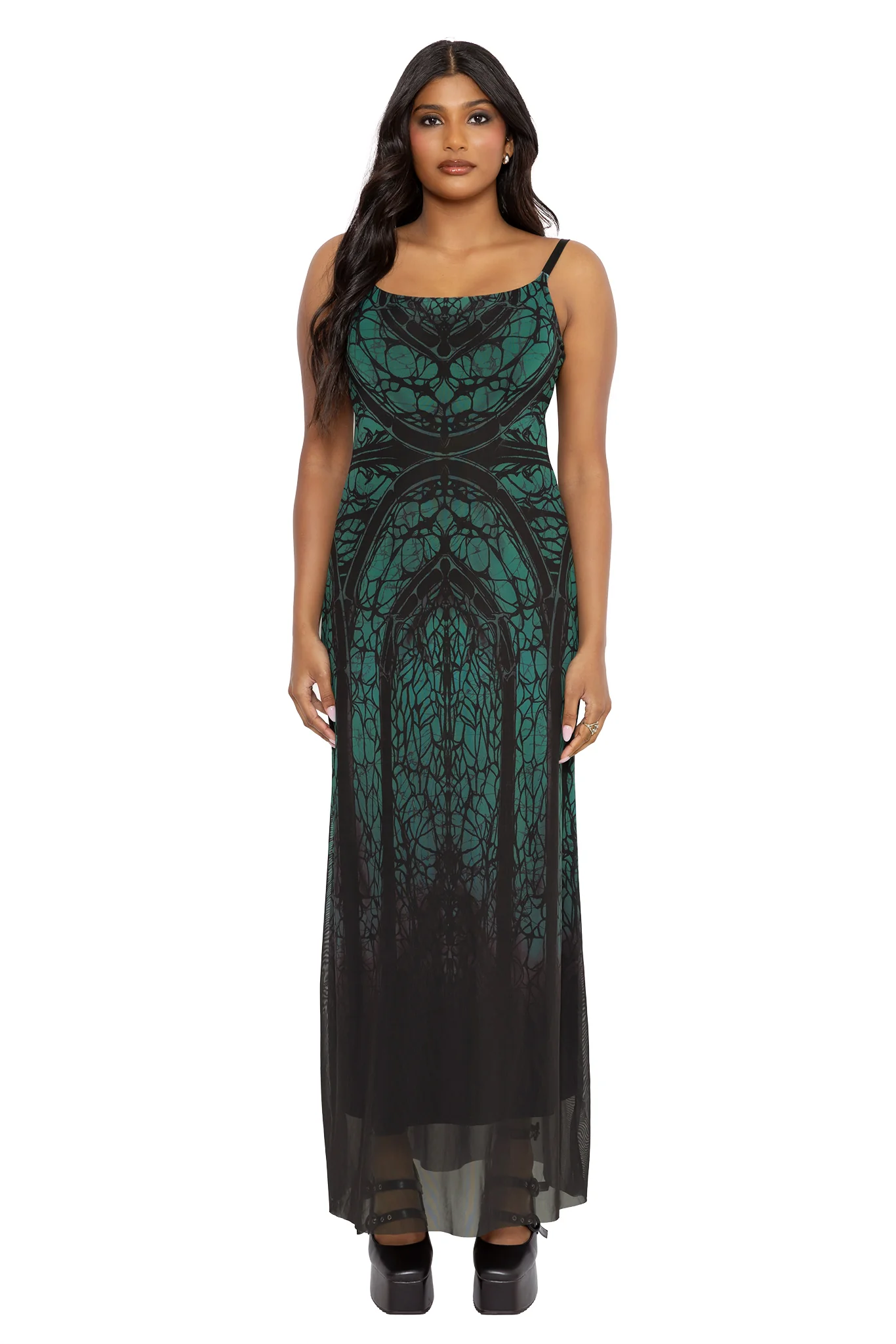 Preyer Sheer A-Line Maxi Dress - Image 3