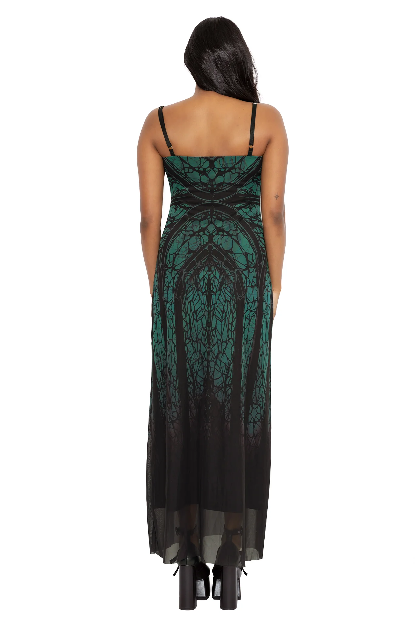 Preyer Sheer A-Line Maxi Dress - Image 5