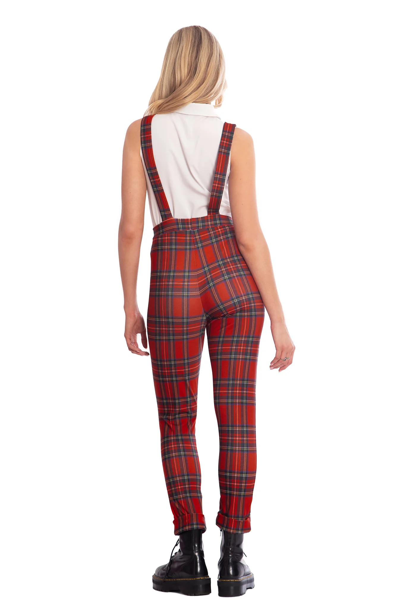Tartan Red Overalls - Image 2